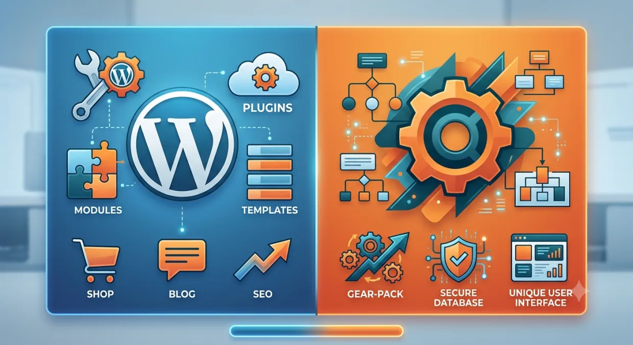 WordPress-Baukasten vs. handgeschriebener Code im Vergleich